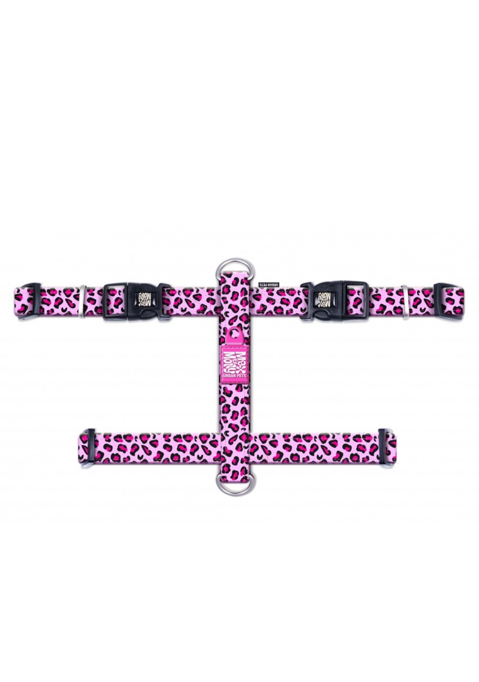 Σαμαράκι Max & Molly Leopard Pink Medium